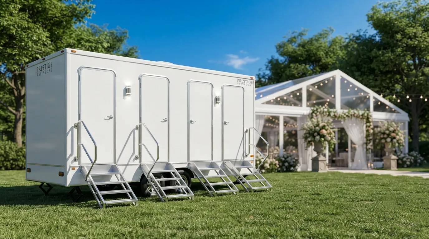 4 Stall Restroom Trailer in Alafaya, FL